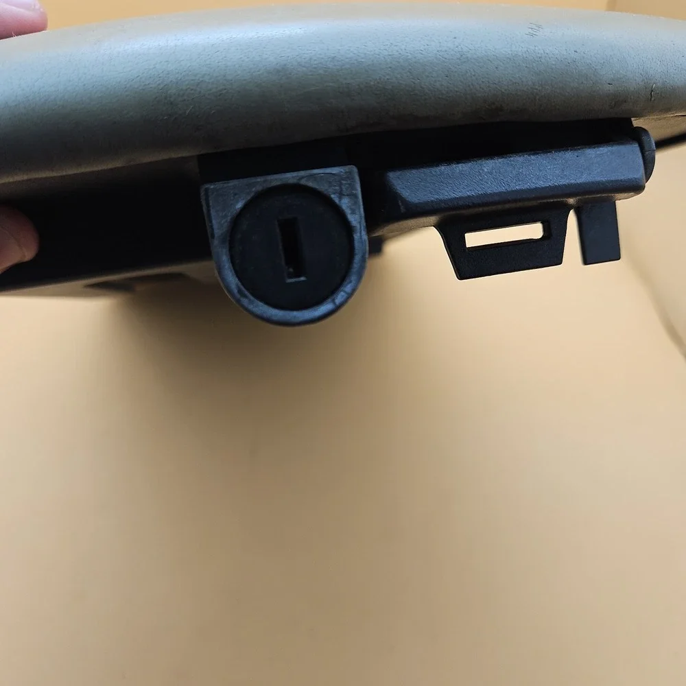 2004-2010 Infiniti QX56 Front Center Console Beige Leather Armrest Lid Cover OEM